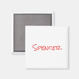 Monogram minimalistiskt anpassat namn magnet