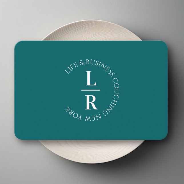 Monogram, minimalistiskt bensinföretag visitkort (Monogram, minimalistic Petrol Business Business Card)