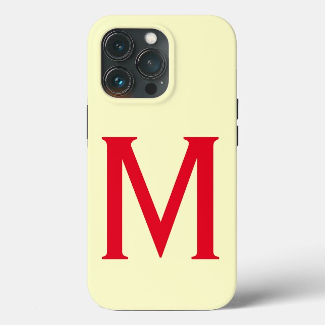 Monogram - minimalistiskt - lägg till ditt namn i  (Baksida )