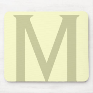 Monogram - minimalistiskt - lägg till ditt namn i  musmatta