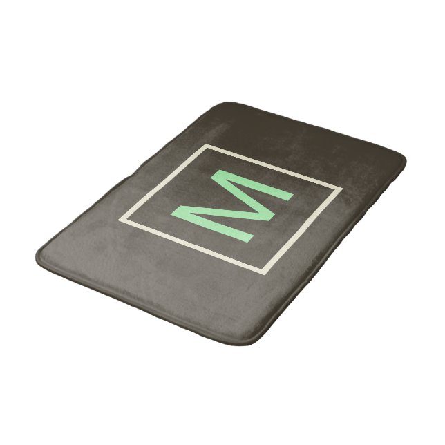 Monogram Mint Choklad Chip Geometrisk  Badrumsmatta (Vinklad)