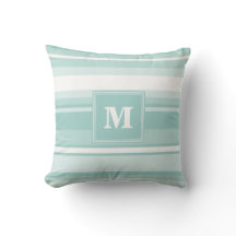 Monogram mintgröna ränder