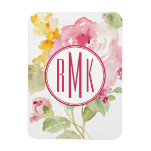 Monogram mitt- - juli magnet