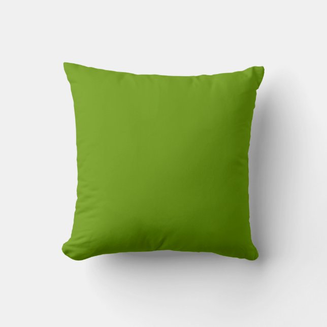 MONOGRAM mjuk solid medel ljust grön kudde (Framsida)