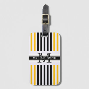 Monogram Modern Black Amber Rand Mönster Bagagebricka