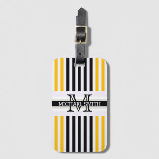 Monogram Modern Black Amber Rand Mönster Bagagebricka