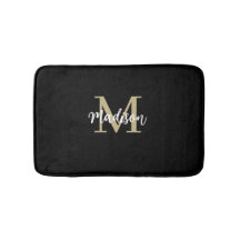 Monogram Modern Black and Tan Sand