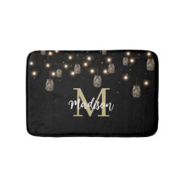 Monogram Modern Black Mason Burk Ljus Badrumsmatta
