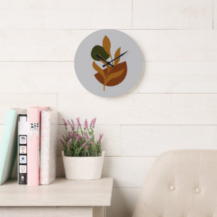Monogram Modern Boho Stor Klocka
