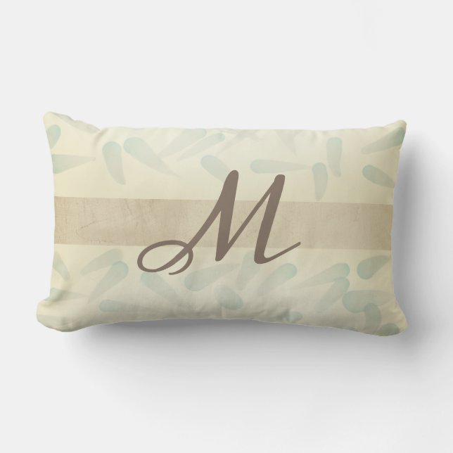 Monogram modern dekorativ kudde abstrakt (Framsida)