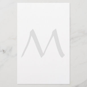 Monogram Modern Enkel Minimalistisk Enkel Brevpapper