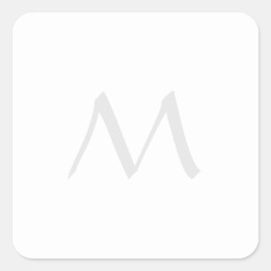 Monogram Modern Enkel Minimalistisk Enkel Fyrkantigt Klistermärke