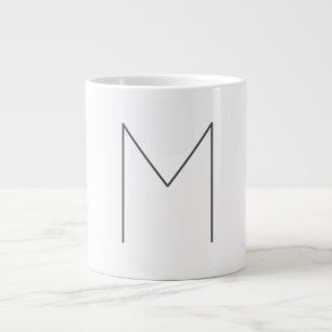 Monogram Modern Enkel Minimalistisk Enkel Jumbo Mugg
