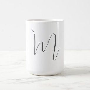 Monogram Modern Enkel Minimalistisk Enkel Kaffemugg