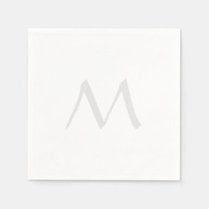 Monogram Modern Enkel Minimalistisk Enkel Pappersservett