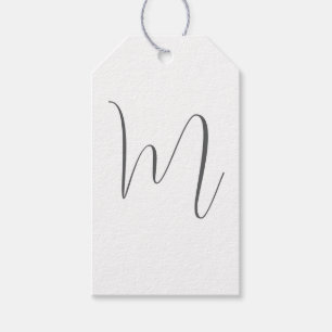 Monogram Modern Enkel Minimalistisk Enkel Presentetikett