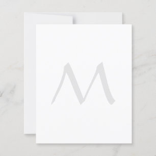 Monogram Modern enkel, minimalistisk slapp Papper