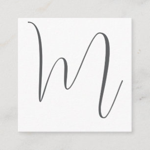 Monogram Modern enkel, minimalistisk slinga Tilläggskort