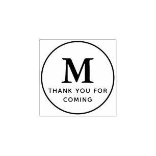 Monogram Modern enkel Tack för Chic för att komm Stämpel