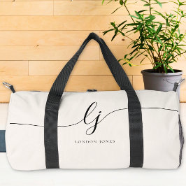 Monogram Modern Feminint Snyggt Kalligrafiskt Skri