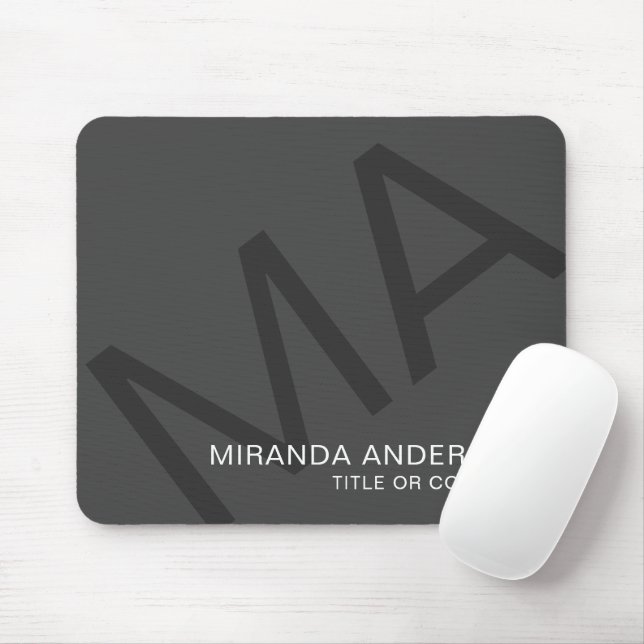 Monogram Modern Fet Stil Typografi Professionell  Musmatta (Med mus)