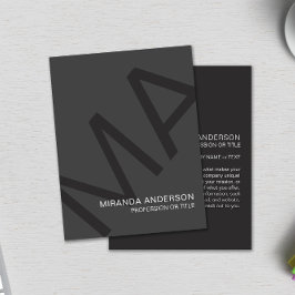 Monogram Modern fetstil, Professionell Reklamblad