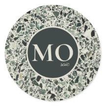 Monogram Modern Grönt Terrazzo