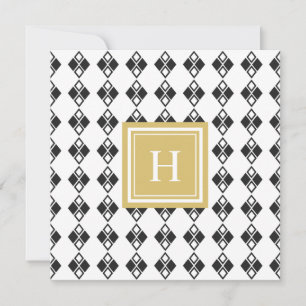 Monogram modern harlequin mönster