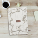 Monogram Modern Marble Faux Ro Guld Initialer iPad Mini Skydd<br><div class="desc">En klassisk faux marble struktur med ett faux ro guld monogram. Faux och fantastisk! Lägg bara till initialerna!</div>
