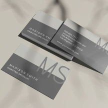 Monogram Modern Minimal Grå Yrkesmässig