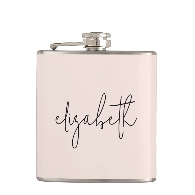 Monogram Modern minimal Snyggt  Rosa Fickplunta (Framsidan)