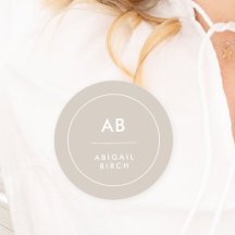 Monogram, modern, minimalistisk naturklyfta