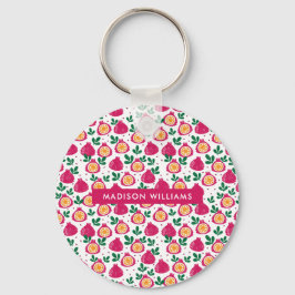 Monogram, modern, minimalistisk nyckelkedja för fr nyckelring