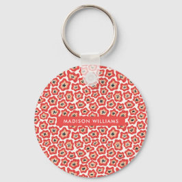 Monogram, modern, minimalistisk nyckelkedja nyckelring