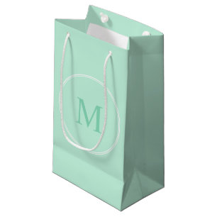 Monogram Modern Mint Grönt Färg Elegant-mall