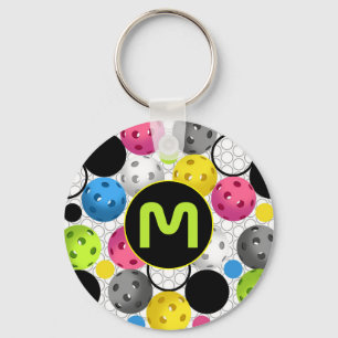 Monogram Modern Pickleball Mönster Nyckelring