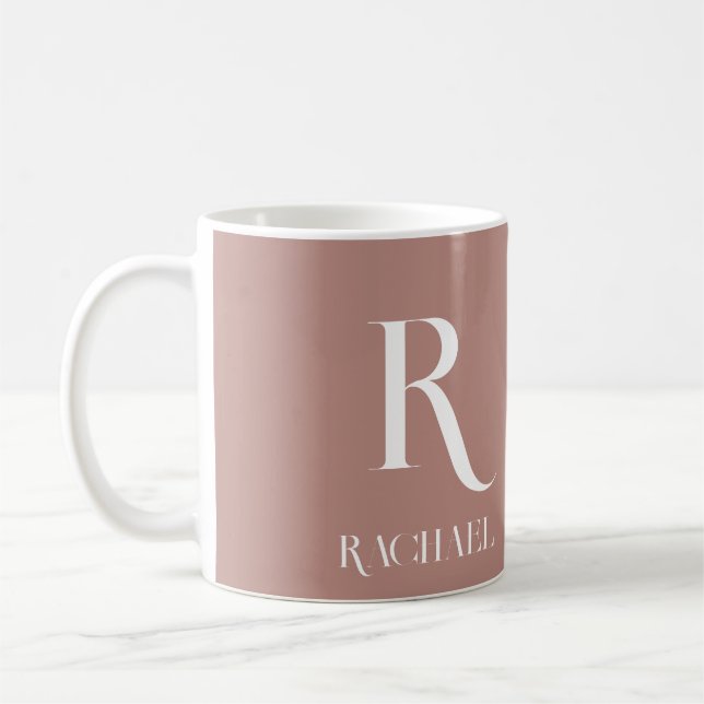 Monogram Modern Stilfull Beige Kaffemugg (Vänster)