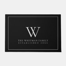 Monogram Modern svart, stort Grått i familjen