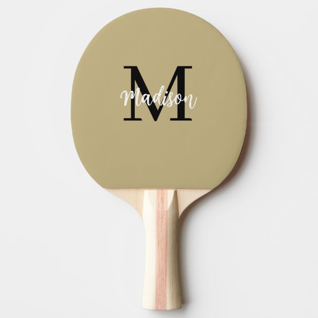 Monogram Modern Tan Black Sand Pingisracket (Framsidan)