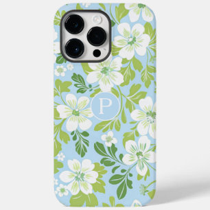 Monogram Modern vår primula blommönster 