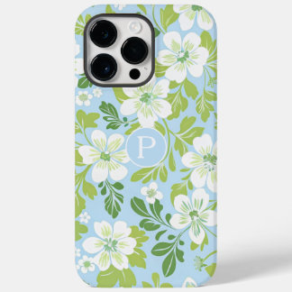 Monogram Modern vår primula blommönster 