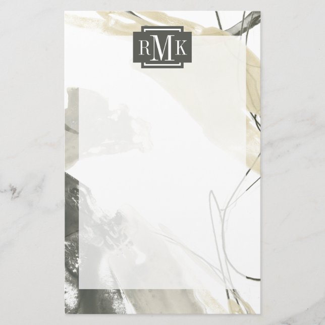 Monogram| Monokrom momentum Brevpapper (Framsida)