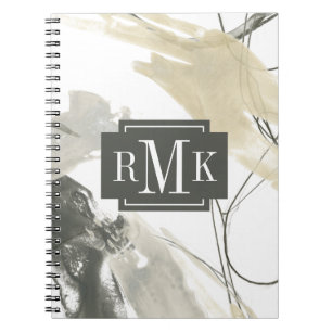 Monogram Monokroma merum Anteckningsbok