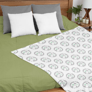 Monogram Mönster White Golfer Fleecefilt