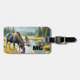 Monogram Moose Herr Resa Bagagebricka