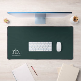 Monogram Mörk grönt Snyggt Modern Minimalist