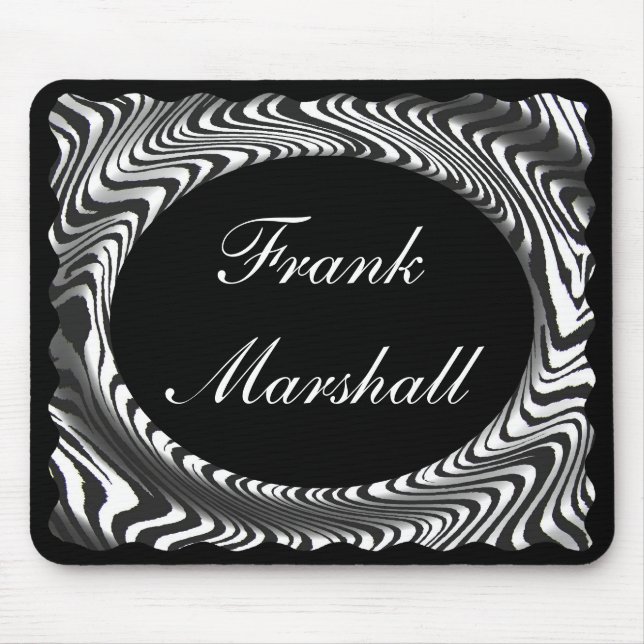 monogram - MOUSEPAD--ZEBRARANDDESIGN Musmatta (Framsidan)