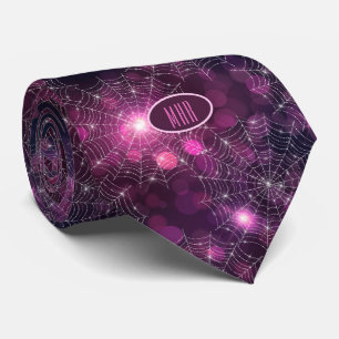 Monogram mousserande Spindelnät Business Necktie Slips