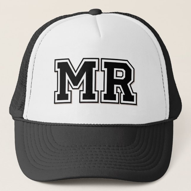 Monogram "MR." Truckerkeps (Framsida)