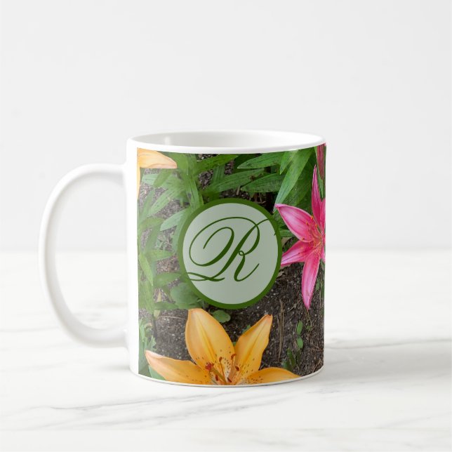 Monogram Mugg sommarblommor (Vänster)